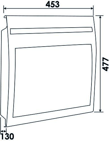Panneau rayonnant horizontal 500W, blanc - Solius Néo, Atlantic